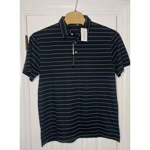 Short Par 4 The Club House Mens Golf Performance Polo Blue Green XL New‎